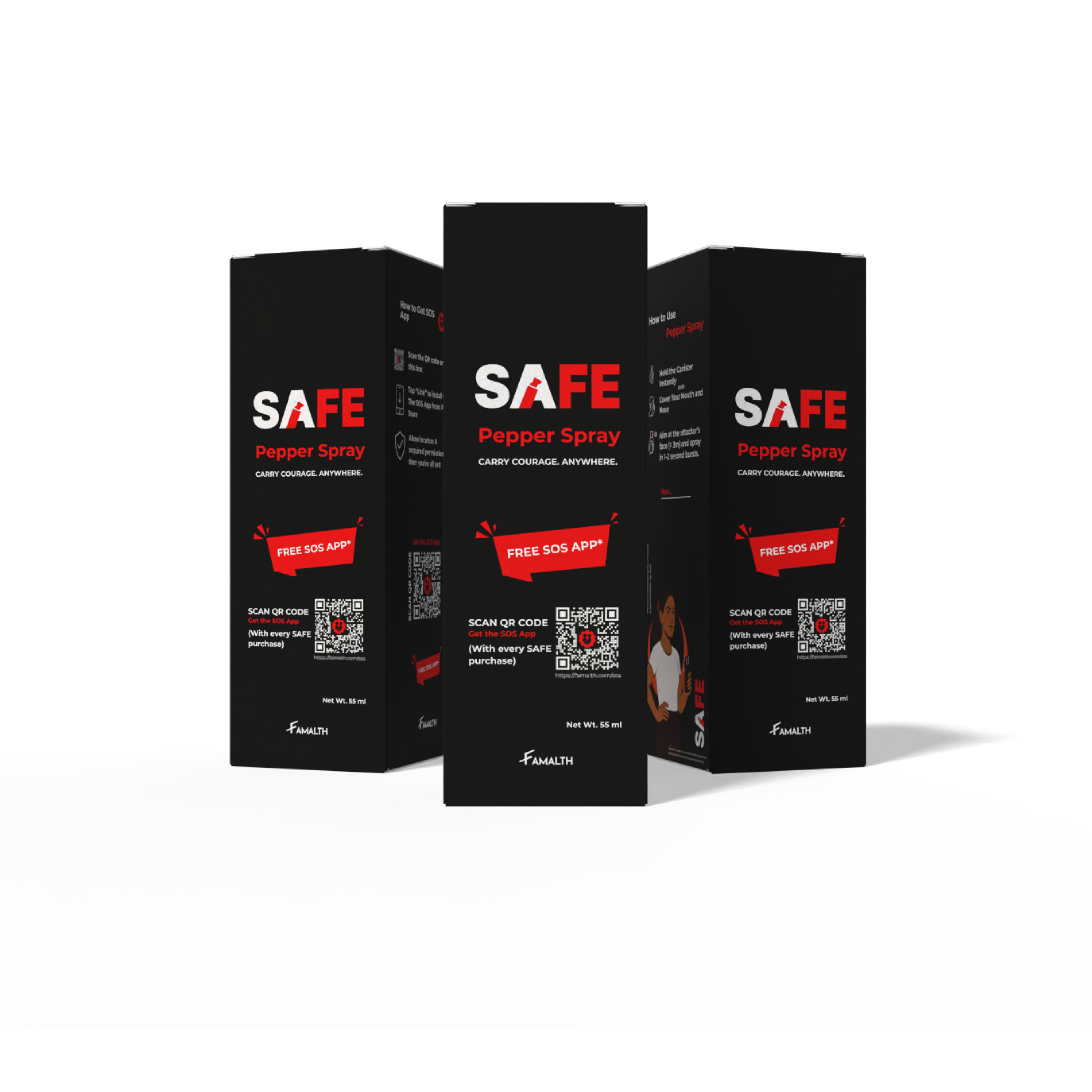 Collection of SAFE Pepper Spray
