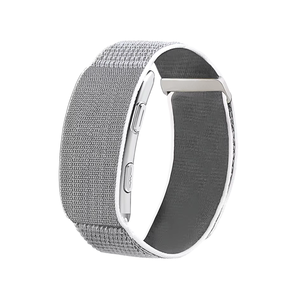 Famalth VITRO FITBAND in Silver color edition with screenless smart health monitoring