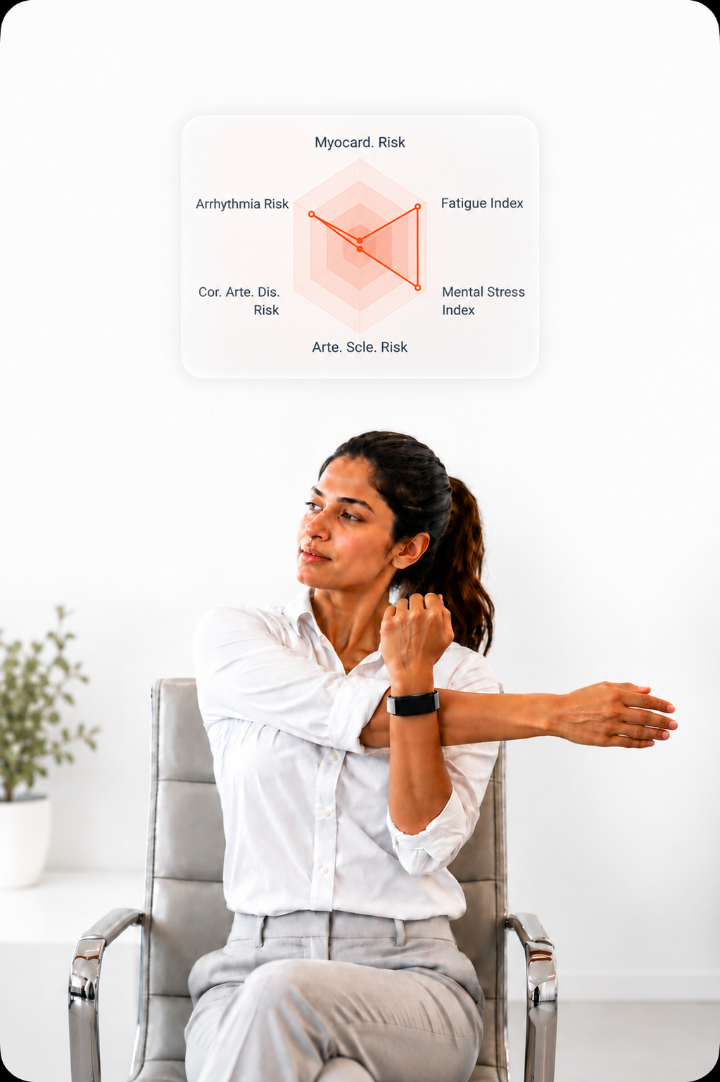 Make ECG analysis with VITRO FITBAND S to know heart, fatigue, and arhythmia risk, etc.