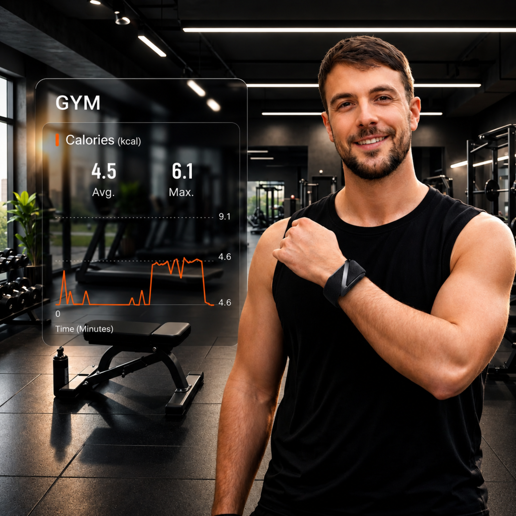 VANTA FITBAND S with ECG by Famalth for health monitoring and physical activity tracking with advanced 6-axis sensor powered by Bosch BMI270.