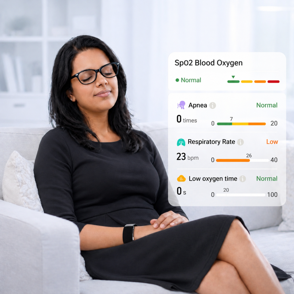 Track your SpO2 Blood Oxygen, VO2 Max, and heart load with VITRO FITBAND