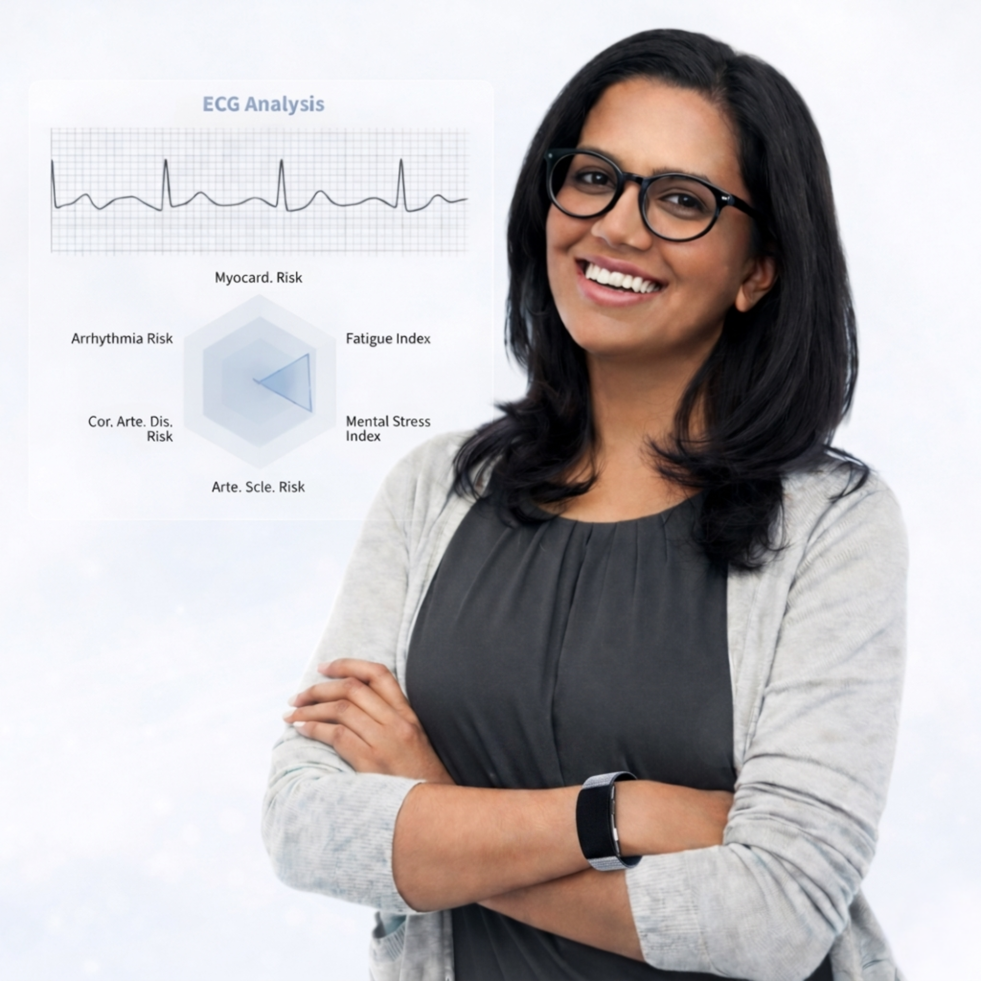 Get ECG analysis of your cardiac and heart health with VITRO FITBAND