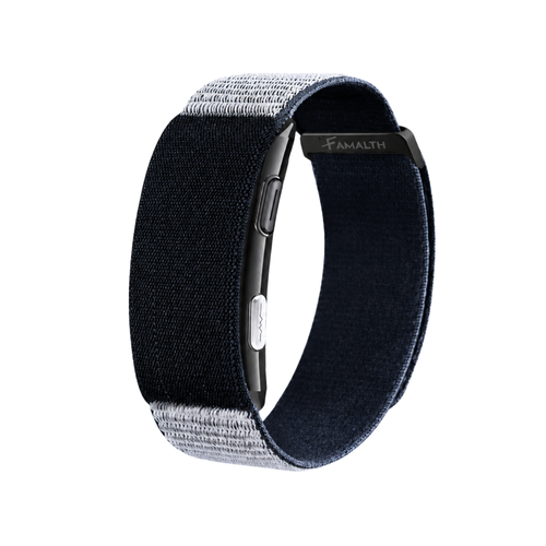 Famalth VITRO FITBAND in black color edition with screenless smart health monitoring