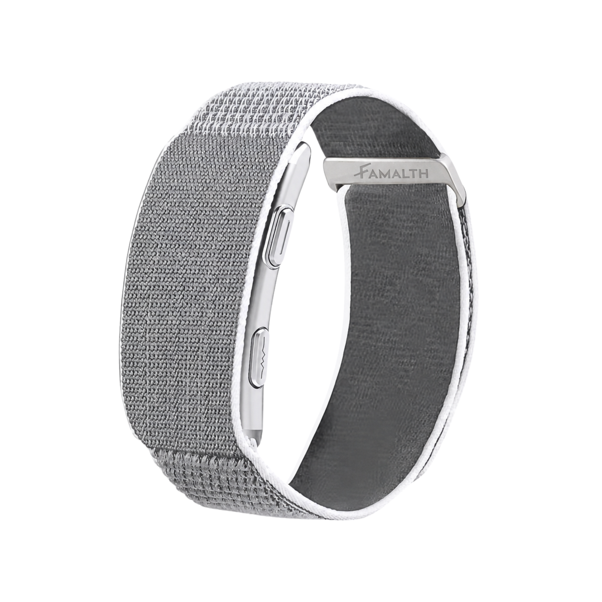 Famalth VITRO FITBAND in Silver color edition with screenless smart health monitoring