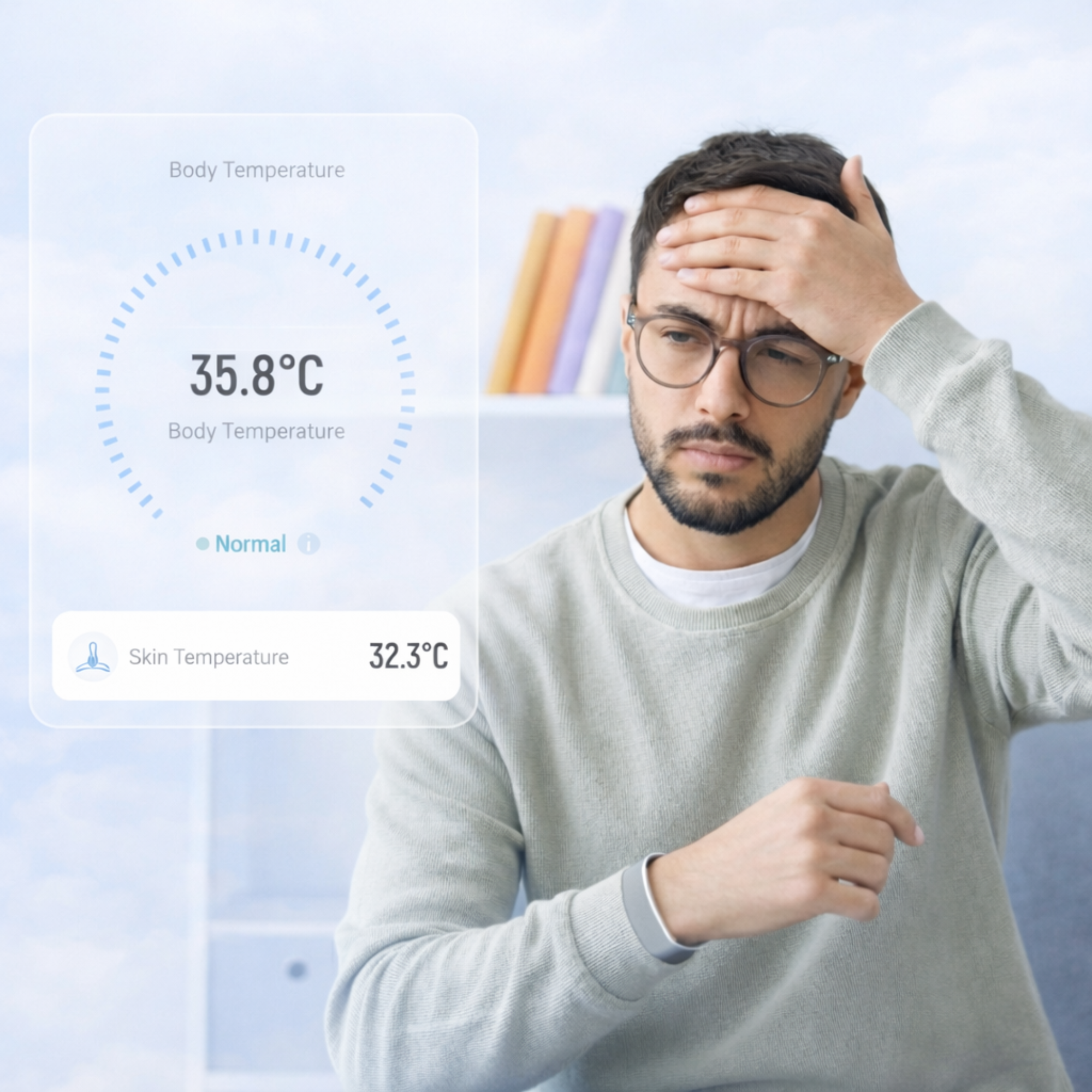 VITRO FITBAND constantly monitors your body temperature, get instant insights of any abnormal changes in body.