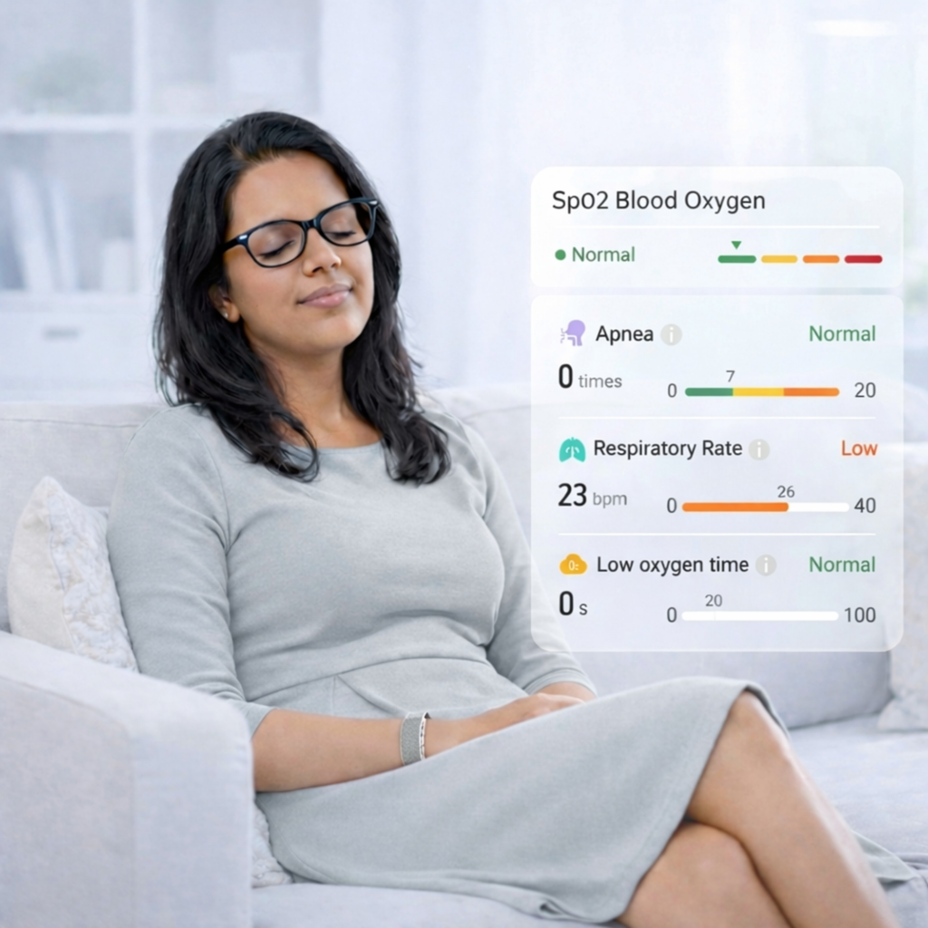 Track your SpO2 Blood Oxygen, VO2 Max, and heart load with VITRO FITBAND