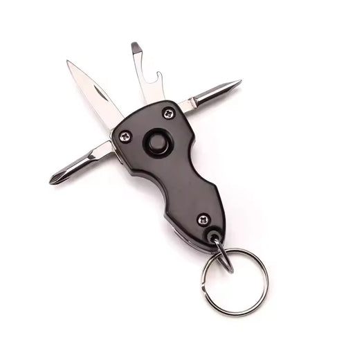 Military Keychain - Multifunctional Defence Toolkit with Torch