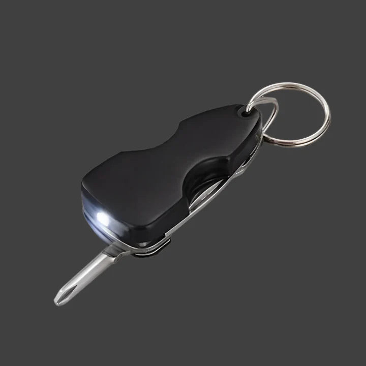 Military Keychain - Multifunctional Defence Toolkit with Torch