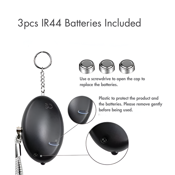 Self Defence Alarm Keychain - 140 dB Emergency Siren