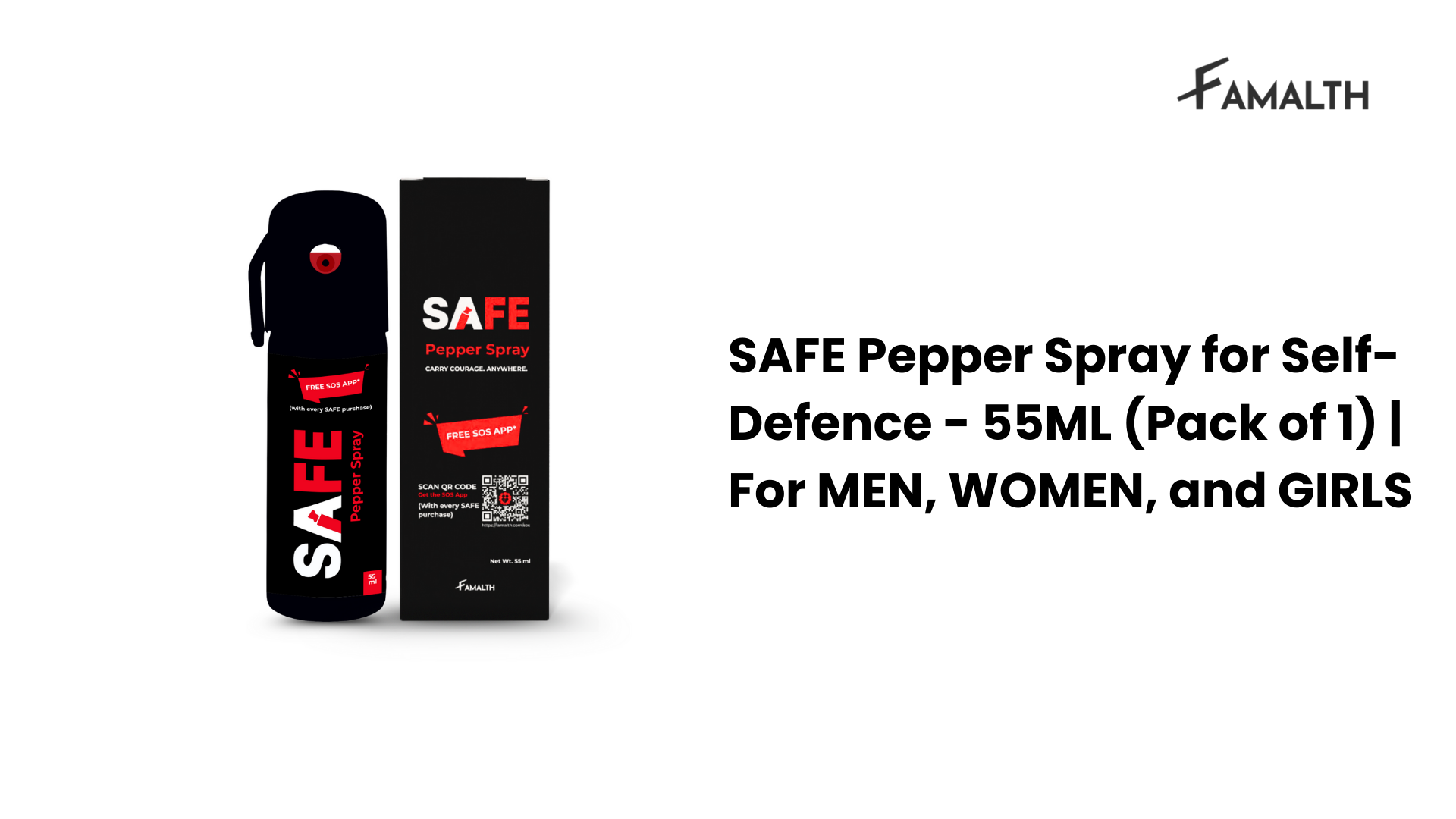 About the product of SAFE Pepper Spray. 