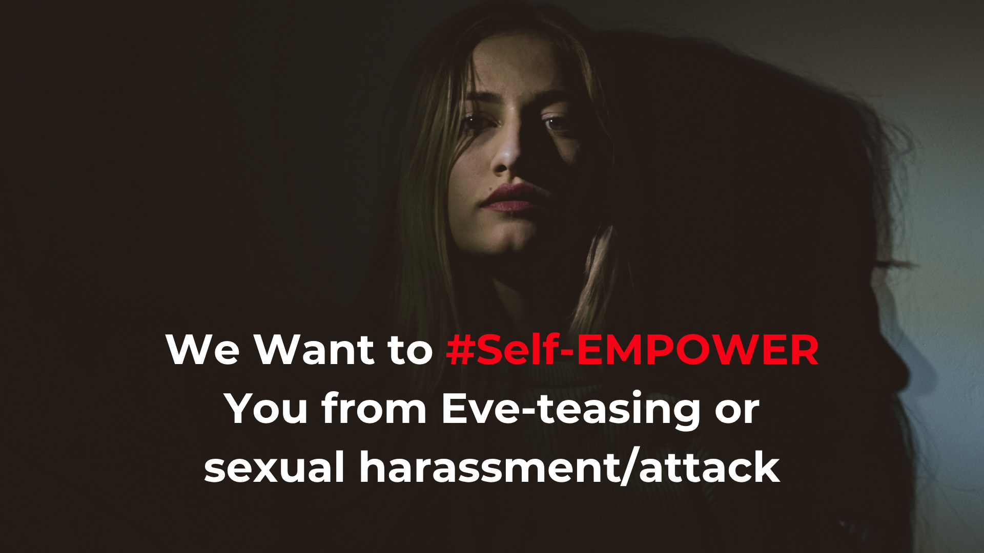 Woman with self-empowerment and protection from harassment by using SAFE Pepper Spray and Instant alert SOS App.
