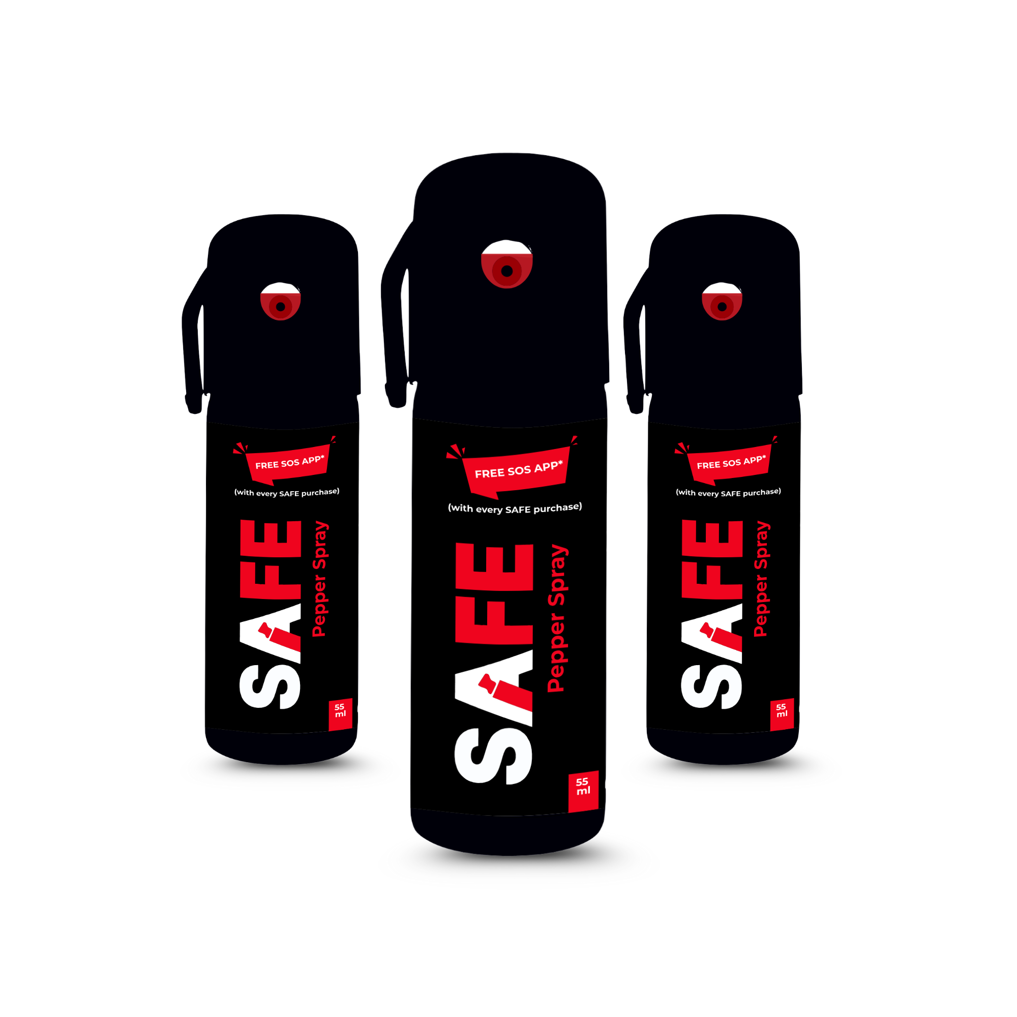 Set of SAFE pepper spray (pack of 3)